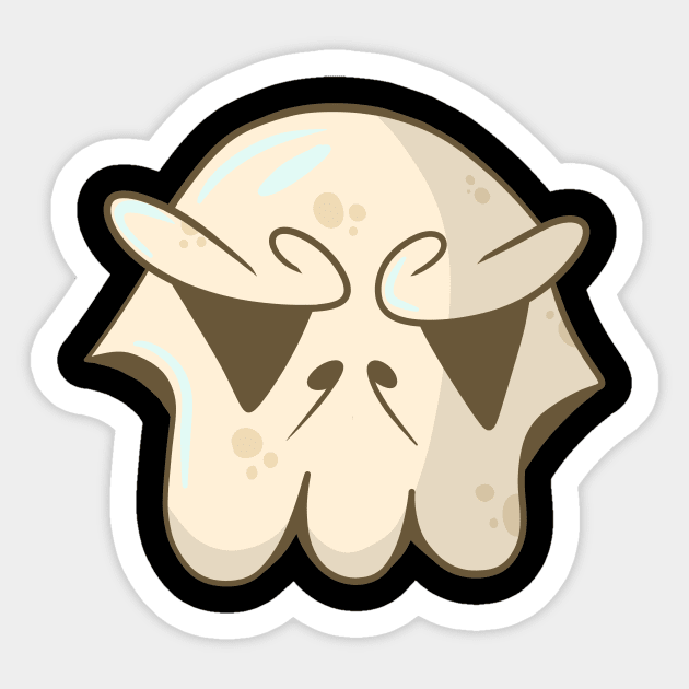 Skull Sticker by Kakescribble